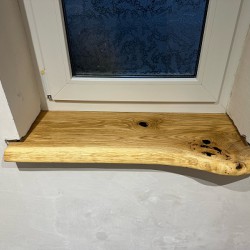 Kundenprojekt: Fensterbank aus Eiche mit Baumkante!